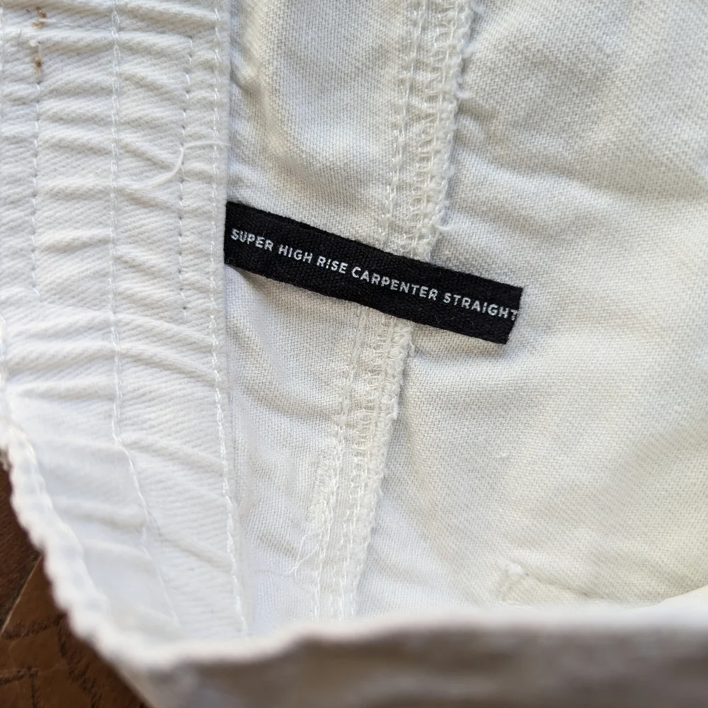 Bluenotes Denim Super High Rise Carpenter Straight Pants Cargo Streetwear Sz XS - Picture 5 of 11